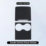 Suede Central Panel Sticker for Tesla Model 3 Y 2021-2023 Model Y Juniper / 3 Highland 2024-2026 Center Console Protector Cover