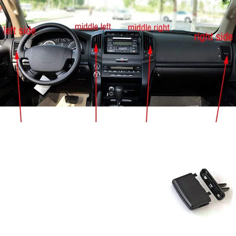 For Toyota Land Cruiser LC200 FJ200 2008-2017 Car Front Dashboard Air Conditioner Outlet A/C Air Conditioning Vents Tab Clip