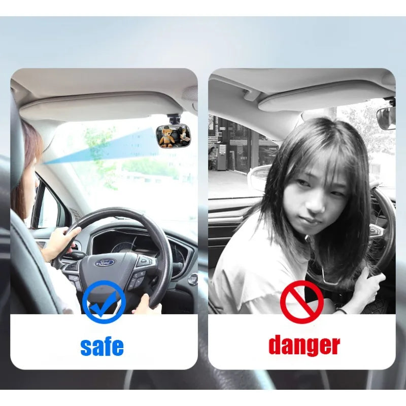 Car Baby Mirrors Safety View Auto Back Seat Children Baby Car Mirror Facing Rear Infa lifestyle view
