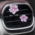 2Pcs Car Perfume Clip Flower Air Freshener | Cherry Blossom Peach Blossom Car Decor lifestyle view