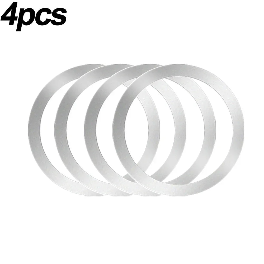 2024 Stainless Steel Universal Magnetic Metal Plate Ring For Magsafe Wireless Charg additional angle