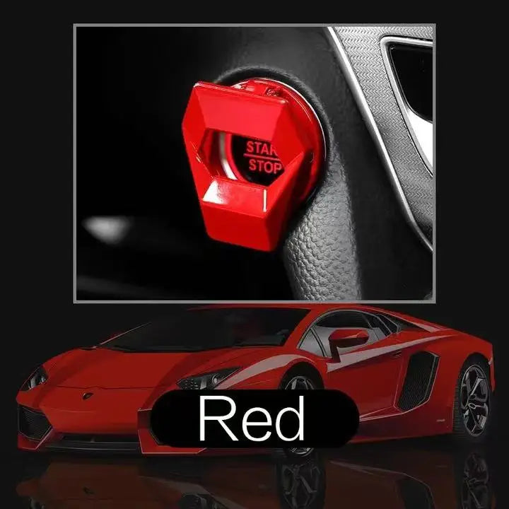 new Car Engine Start Stop Switch Button Cover Decorative Auto Accessories Push Button Sticky Cover Car Interior Car-Styling
