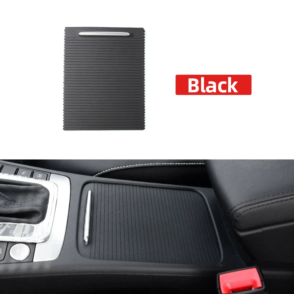 Interior Armrest Center Console Cup Holder Cover Trim Zipper Rolling Shutter Blind Cover For Volkswagen Magotan CC Passat B6 B7