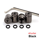 Tire Valve Stem Caps Set - Anti-theft Zinc Alloy Wheel Air Valve Covers for Cars, SUVs close-up view