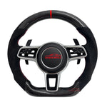 Customized Leather Car Steering Wheel For Porsches 911 996 Cayenne 958 718 Boxster 918 Cayman Macans Panamera Taycan GT RS 970