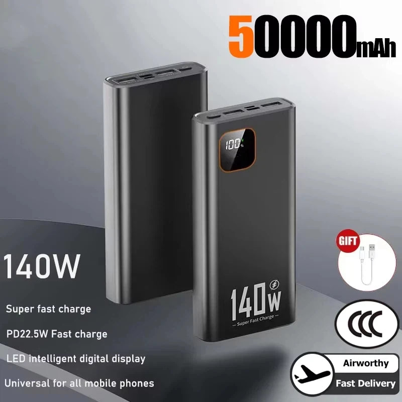 Lenovo 140W 500000mAh Ultra Capacity Power Bank | Super Fast Charging Portable Batter alternate view