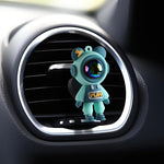 Car Air Outlet Perfume Clip | Cartoon Astronaut Car Freshener and Decoration close-up view