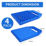 4 Pack Camper RV Leveling Stabilizer Jack Pads with Handle Support Blocks for Travel alternate view