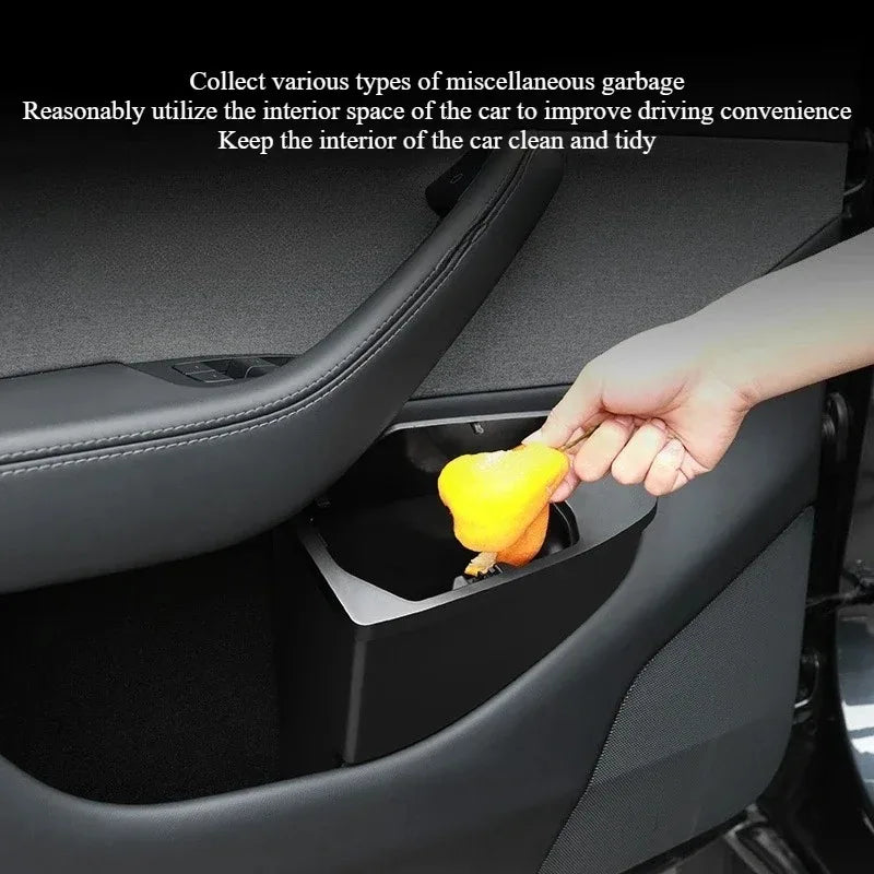 Front Door Storage Trash Can for Tesla Model Y/YL Juniper 2025 Car Door Storage Box Mult detail view