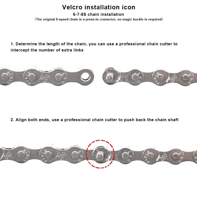 Bicycle Repair Tool Set Chain Wear Checker 6/7/8/9/10/11 Speed Joint Magic Buckle M additional angle