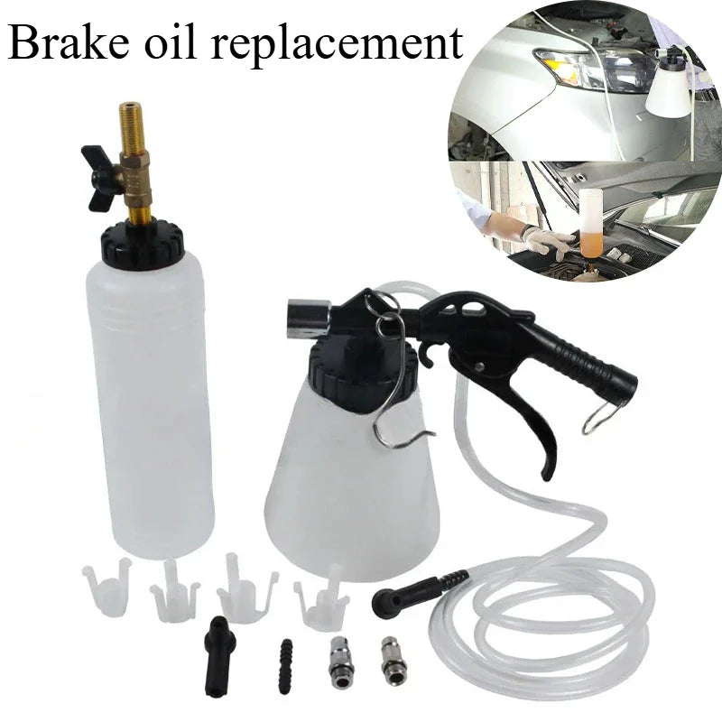 1L 0.75L Car Brake Bleeder Hydraulic Pumping Fluid Pump Kit Oil Change Purge Tank Tub alternate view