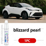 For Toyota CHR Paint Repair Pen Touch Up Scratch Remover DIY Car Accessories White Bla close-up view