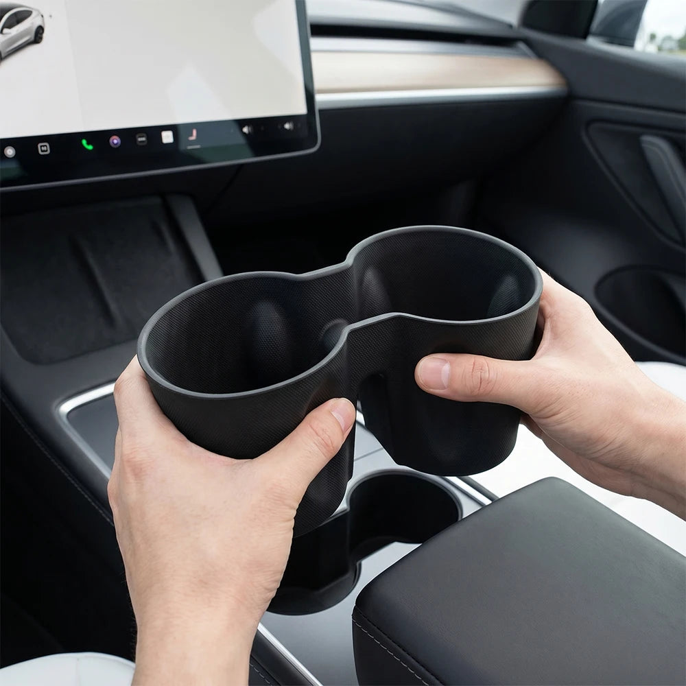 Center Console Cup Holder Insert for Tesla Model 3 2021‑2023 / Model Y 2021‑2024 / Model 3 Highland