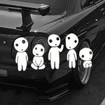 Car Body Alien Car Stickers And Decals Funny Decal Car Window Decoration Vinyl Sticker close-up view