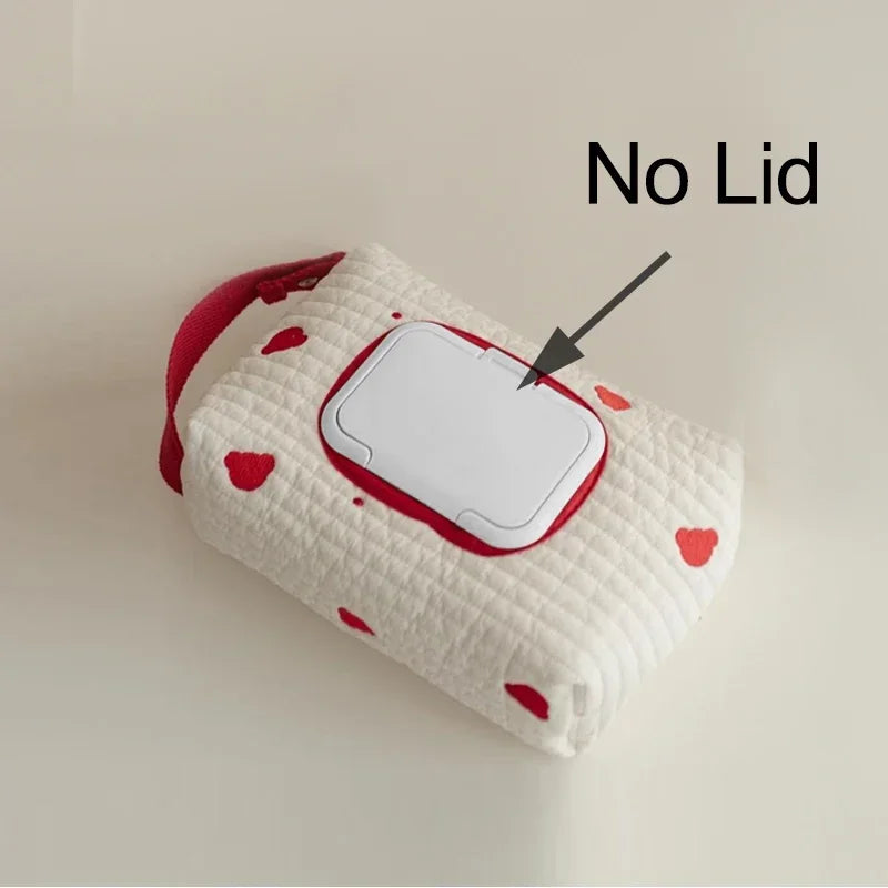 Car Tissue Box Hanging Cartoon Embroidery Bear Seat Back Baby Stroller Diaper Storage