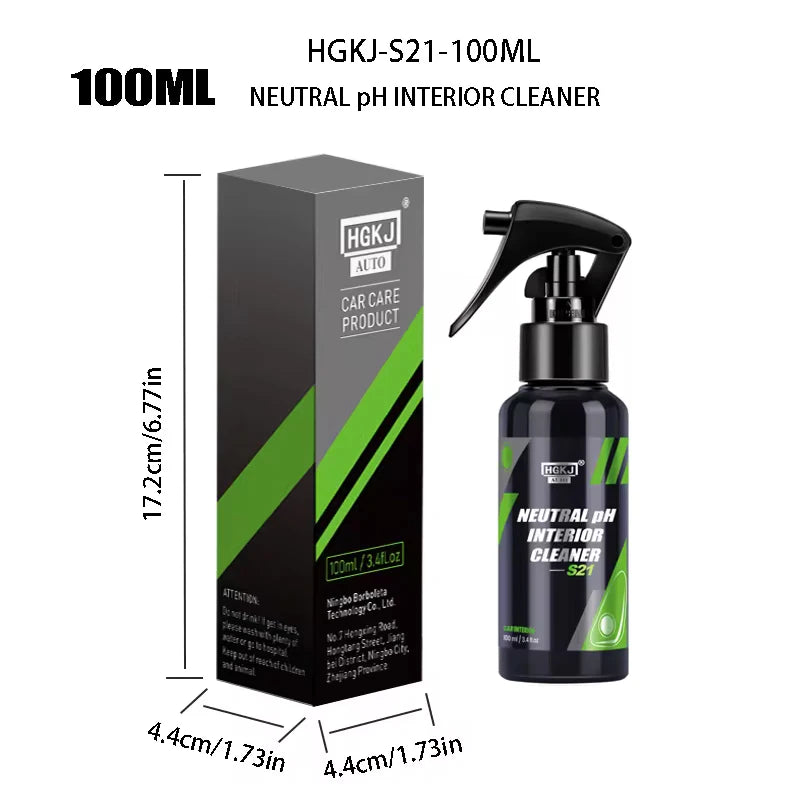Car Interior Cleaner Agent Ceiling Cleaner Leather Flannel Woven Fabric Water Free Multi detail view