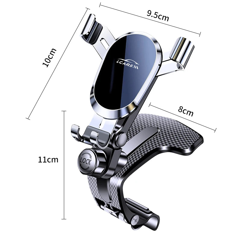 Car Phone Holder Mobile Phone Car Support Smart Phone Clip Dashboard Multi-functional Fixed Navigation Bracket Strong Steady