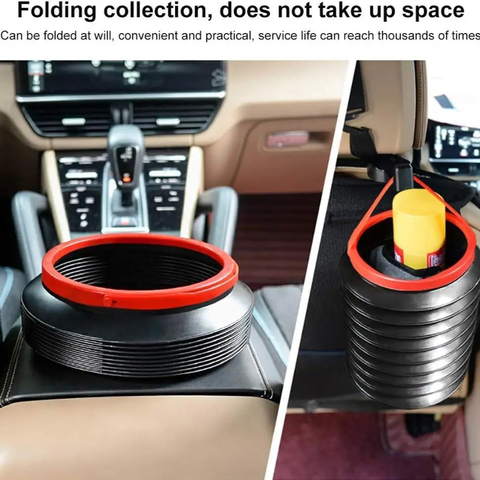 Foldable Car Trash Can Camping Storage Box Portable Fishing Bucket detail view