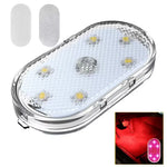 USB Charging LED Touch Light Mini Wireless Car Interior Lighting Auto Roof Ceiling Rea close-up view