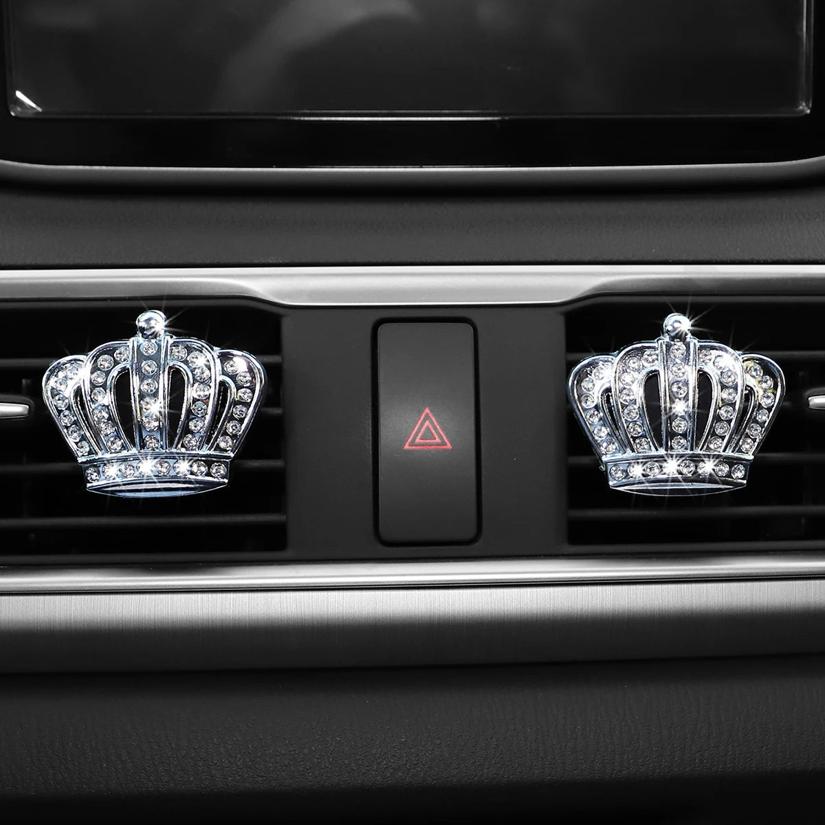 Car Air Vent Crown Decor | Scented Metal Blingbling Pair for Men and Women alternate view