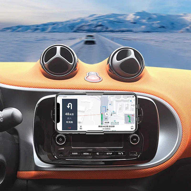 For Mercedes Benz Smart Car 453 451 Model Auto Wireless Charging Phone Holder Mount F lifestyle view