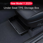 Tesla New Model Y Juniper 2025+ Seat Storage Box – Center Console Organizer Bins (Fro alternate view