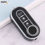 New TPU Car Flip Key Case Cover Shell For FIAT 500 Ducato Punto Panda Lancia Musa For Ci detail view