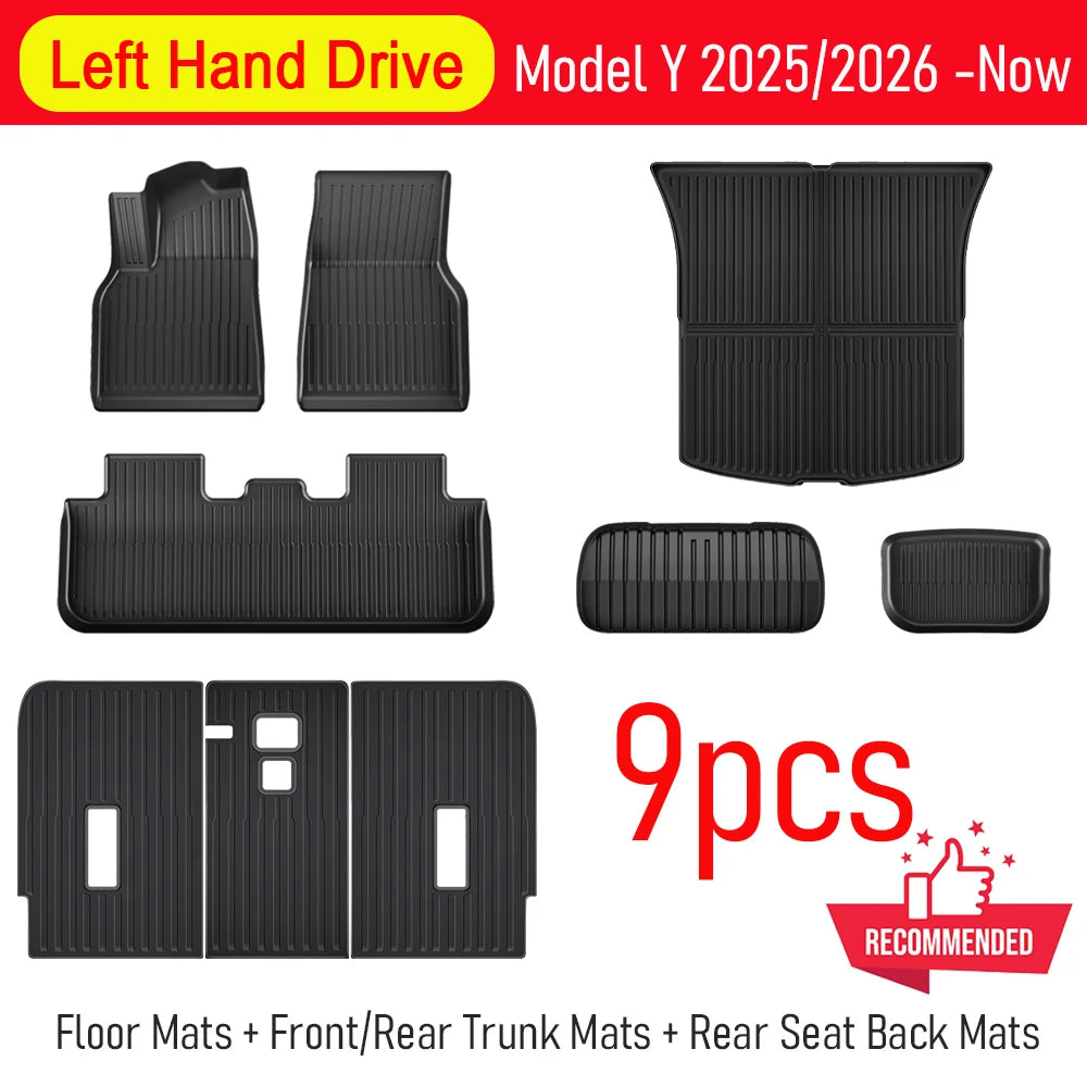 Tesla Model Y Juniper 2025–2026 All-Weather Floor Mats | Cargo Liner, Trunk & Seatbac alternate view