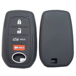 Suitable for Toyota Rav4 Corolla Camry Highlander Prius Car Key Case Silicone Key Fob Cover Remote Control Alarm Key Protector