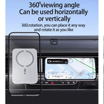 100W Magnetic Wireless Car Charger Air Outlet Phone Holder for iPhone 16 15 14 13 12 lifestyle view