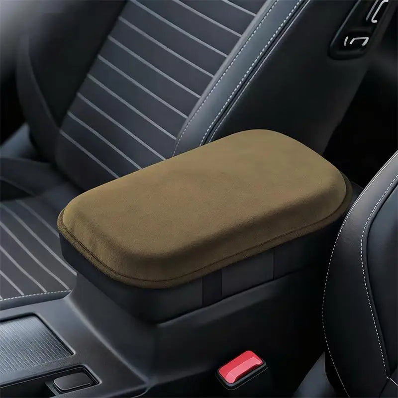 【M】Car Armrest Cushion Booster Pad Central Armrest Box Plush Pad Protection Cover Anti Scratch Universal Heightening Pad