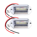2PCS 6 LED Car License Number Plate Light For SUV Truck Trailer Van Tag Step Lamp Whi lifestyle view
