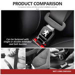 Car Seat Belt Extender Plug for Peugeot 206 207 208 3008 307 308 2008 407 508 5008 106 close-up view