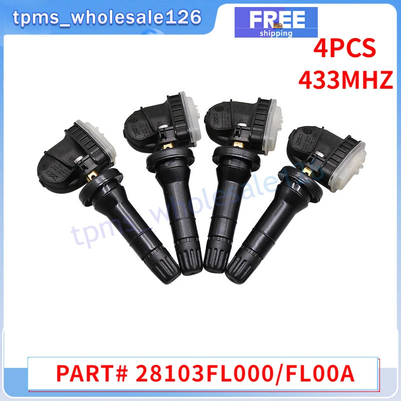 4PCS Tire Pressure Monitoring Sensor 28103FL000 28103-FL00A | For Subaru Ascent Forester Impreza Leg