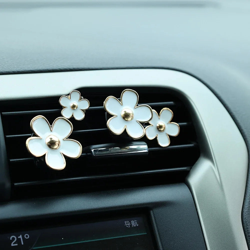 Little Daisy Car Air Vent Perfume Clip Cute Cars Aroma Diffuser Pendant Creative Girl lifestyle view