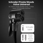 WEST BIKING Bike Pump | 150/160PSI High Pressure Digital Gauge Bicycle Tire Inflator detail view