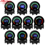 2" 52MM Digital LED Gauge Set | PSI Boost Vacuum Water Temp Oil Temp Oil Press Voltmeter Air/Fuel Ra