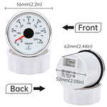 2" 52mm Water Temperature Gauge 0~120℃ 7 Color Backlight | Universal Marine Car Boat R close-up view