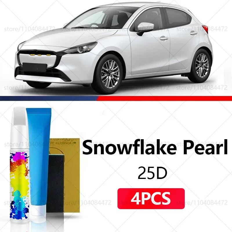 Car Paint Repair Pen For 2022-2025 MAZDA 2 Paint Scratch Repair Accessories 4PCS Whit alternate view