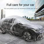 Disposable Transparent Car Cover Universal Dustproof Scratch Free Auto Protector For Indoor Use Vehicle Exterior Protection
