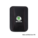 For Skoda Car Armrest Mat Center Console Arm Rest Protection Cushion Kamiq Karoq Octavia 2 3 Rapid Scala Kami Fabia VII VRS