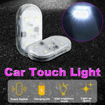 1pc Car LED Light Interior Lighting Atmosphere Lamp for Armrest Box Trunk Switch Touch Control Wirel