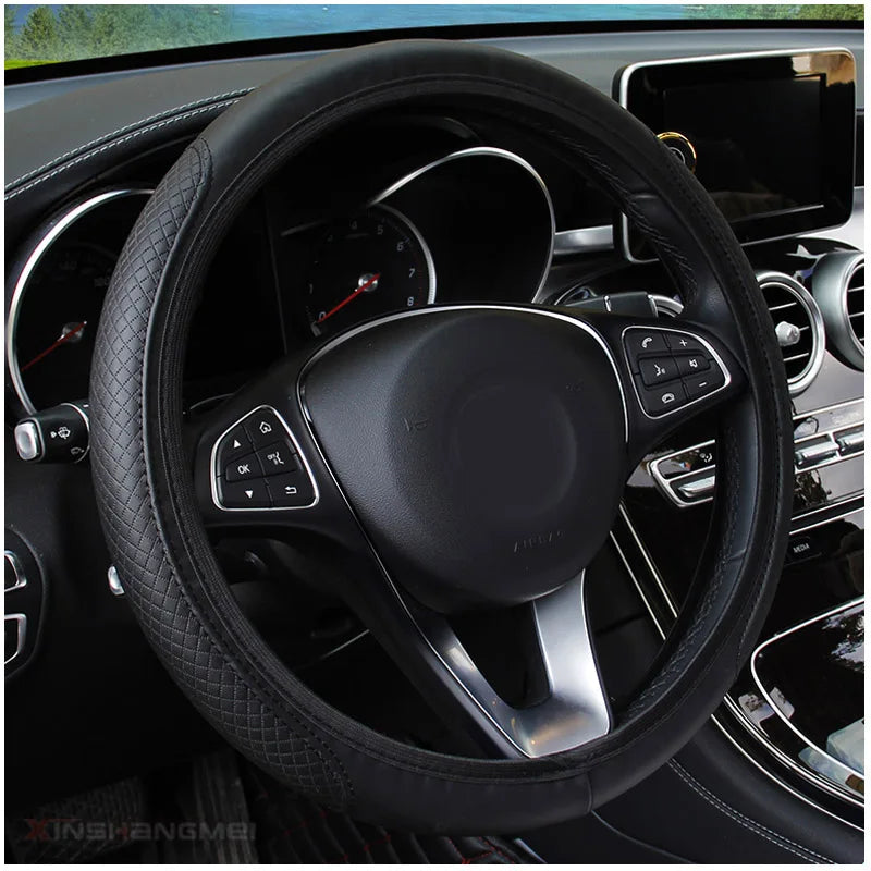 37/38cm Automobile universal steering wheel cover non-slip car steering wheel cover n alternate view