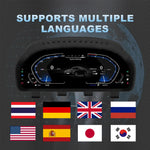 LCD Dashboard for BMW E90 E70 E71 E60 E81 E87 F10 F20 F30 F32 F06 E84 F48 E83 F25 F additional angle