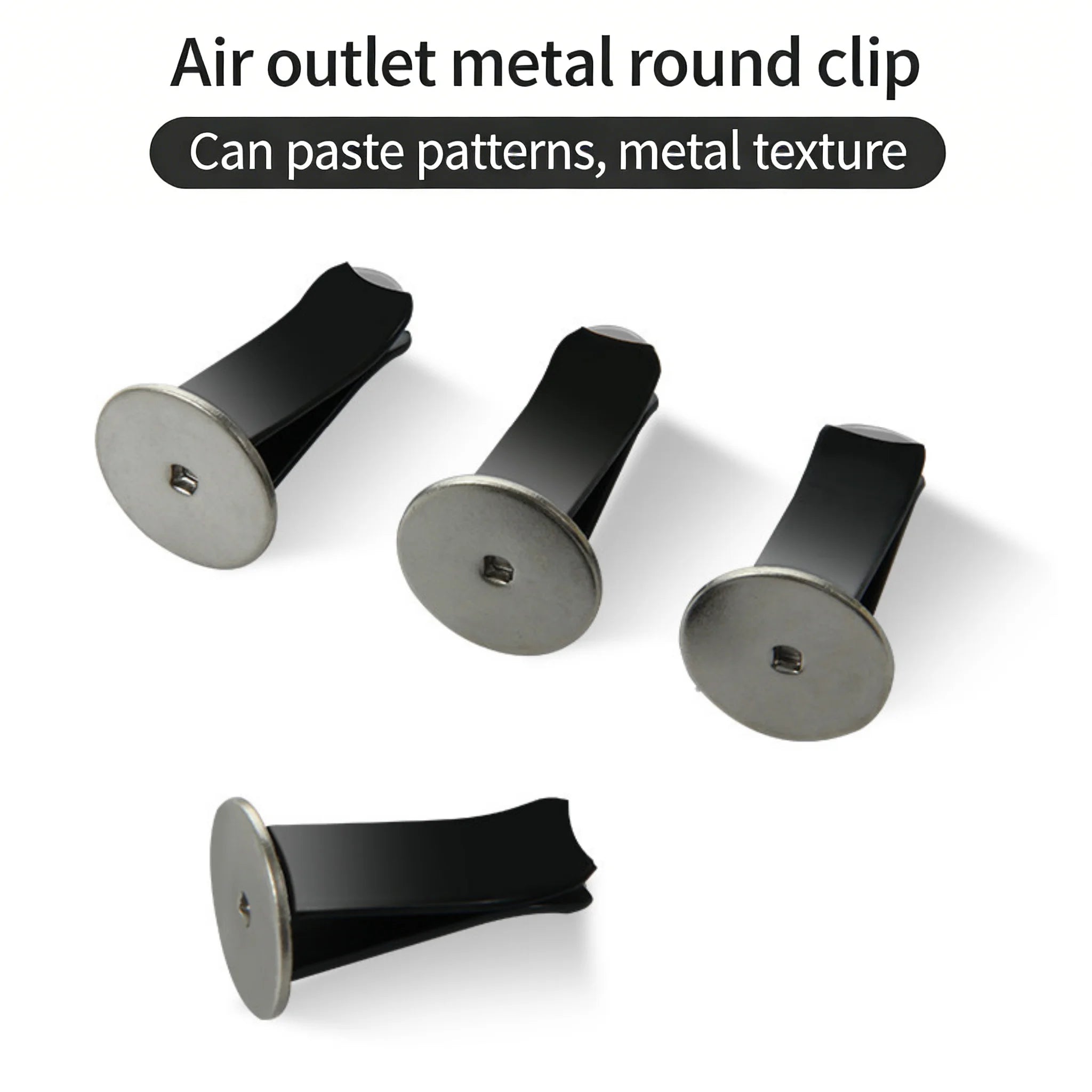 2-20pcs Metal Round Head Car Vent Clips Auto Freshener Clips Car Air Conditioner Clips Car Outlet Perfume Clips Accessories