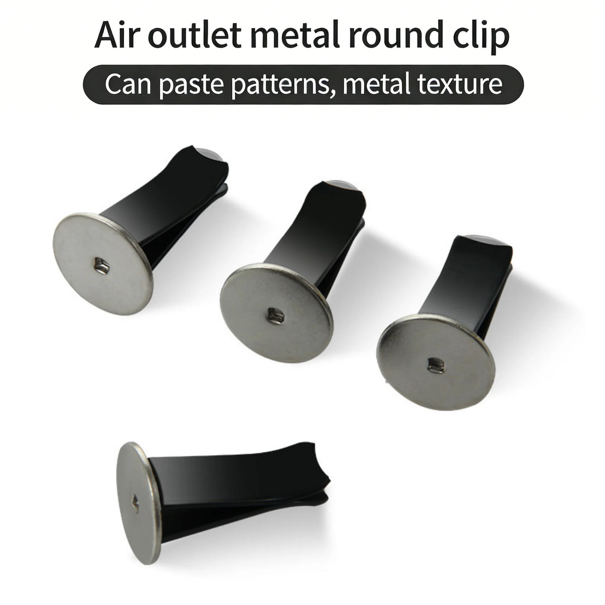 2-20pcs Metal Round Head Car Vent Clips Auto Freshener Clips Car Air Conditioner Clips Car Outlet Perfume Clips Accessories
