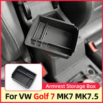 Armrest Storage Box Center Console Organizer For Volkswagen VW Golf 7 GTI Golf MK7 MK7.5 VII 2014 2015 2016 2017 2018 2019 2020
