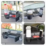 Multifunctional Car Organizer Box With Cup Holder Drink Holder Side Door Window Phone close-up view