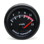 Universal 52mm 2" Car Auto Exhaust Gas Temp Gauge 300-1300°C 12V EGT With Sensor detail view