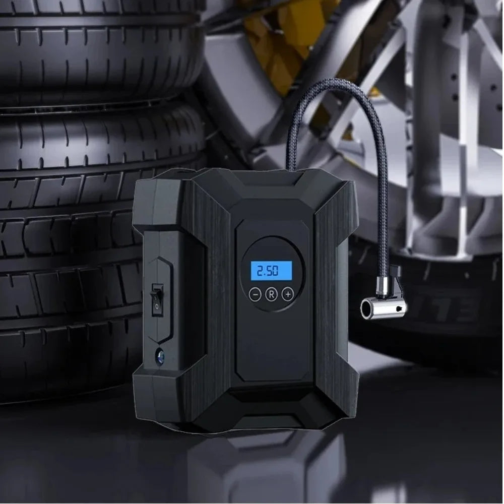 12V Portable Car Tire Inflation Pump | Intelligent Digital Auto Air Compressor detail view